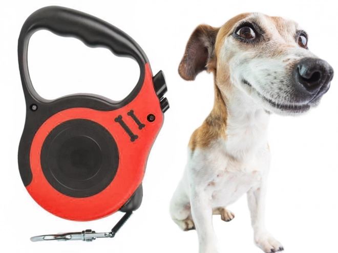 Laisse automatique pour chiens – Rouge