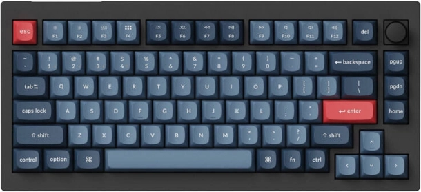 Clavier mécanique sans fil Keychron V1 Max RGB avec interrupteurs Banana (noir)