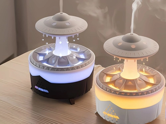Humidificateur d'air et diffuseur aromatique en forme d'OVNI