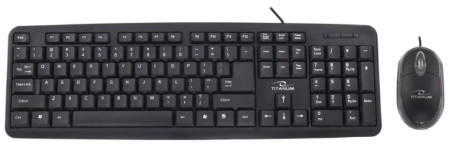 Ensemble clavier et souris USB Salem Titanum