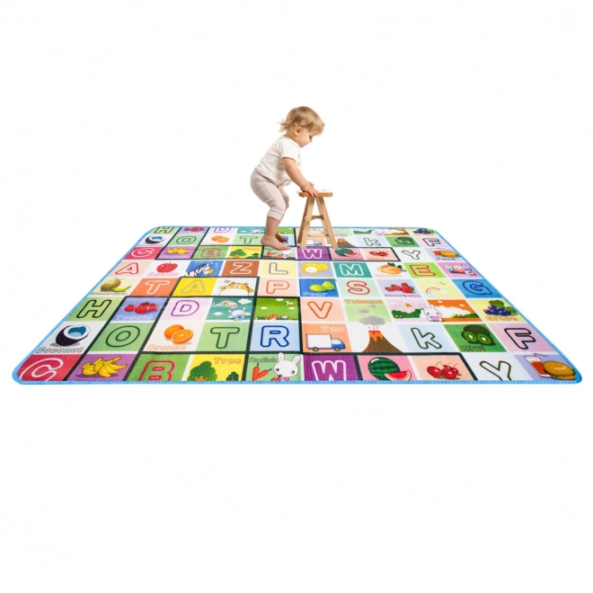 Tapis de jeu en mousse éducatif double face 180x120 cm