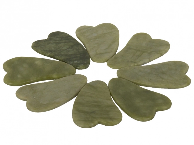 Rouleau de massage en jade pour le visage et plaque