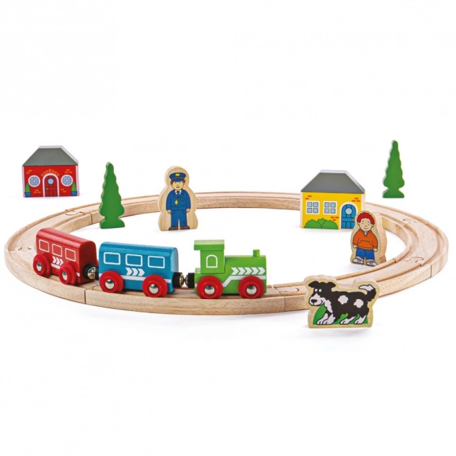 Bigjigs Rail Mon premier train en bois 19 pièces