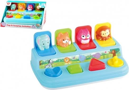 Boîte à formes avec animaux jaillissants – jouet interactif pour enfants