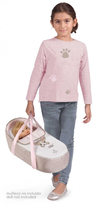 DeCuevas 81643 Poussette pliable pour poupées 3 en 1 avec sac de transport DIDI 2021 - 75 cm
