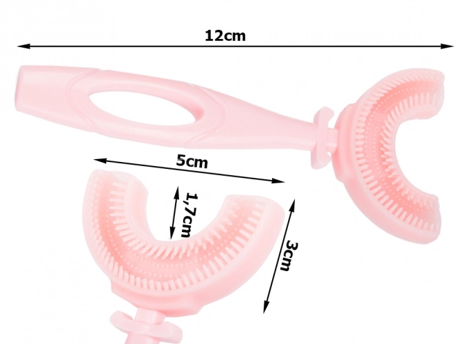 Brosse à dents en silicone pour enfants en forme de U