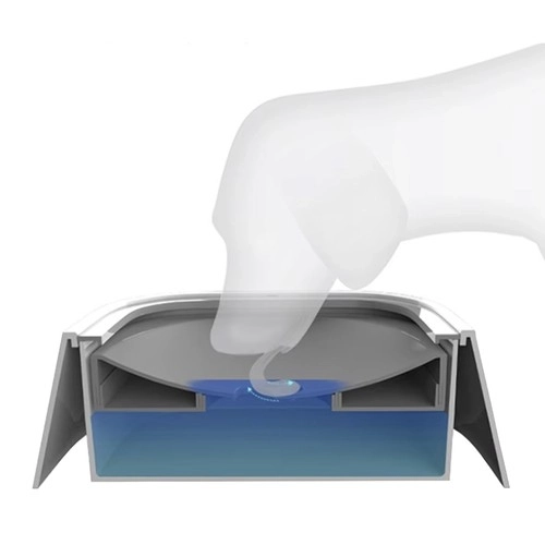 Bols d'eau pour chiens et chats avec fonction anti-éclaboussure - Set de 2 pièces