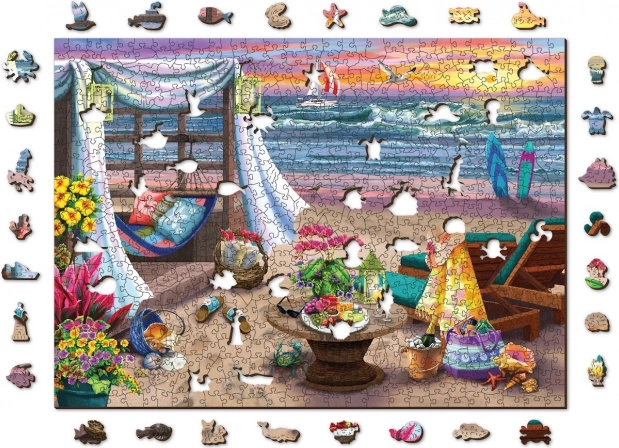 Puzzle en bois Été WOODEN CITY, 505 pièces