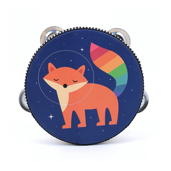Tambourin avec motif de renard