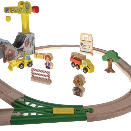 Circuit de train en bois Kruzzel 22495