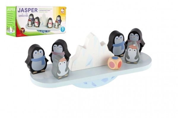 Jeu d'équilibre pingouins 8 pcs