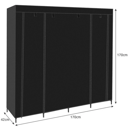 Armoire en tissu pliable 170x170cm Ruhhy 23740