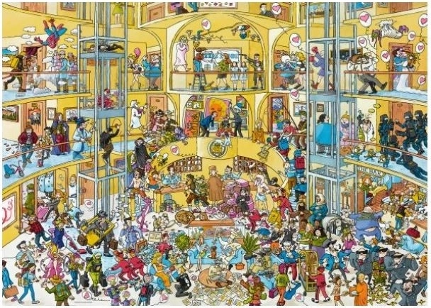 Puzzle 1000 pièces Une journée comme les autres à l’hôtel, Schone