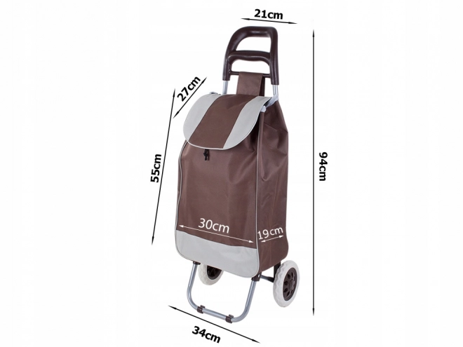 Chariot de courses pliable robuste