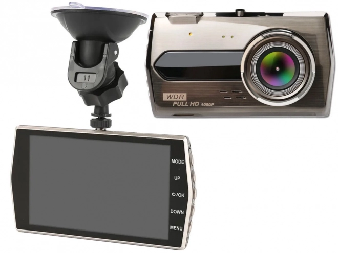 Caméra de voiture avec enregistrement full HD et écran LCD