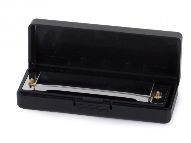 Harmonica en métal en C majeur avec étui