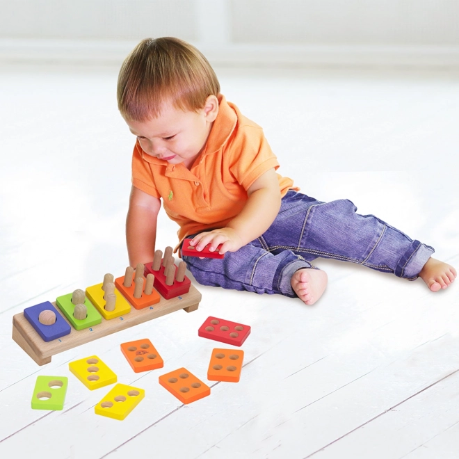 Wonderworld Puzzle en bois chiffres colorés