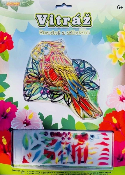 Vitrail créatif pour enfants 13x13 cm