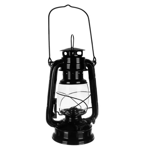 lampe à huile noire 24cm