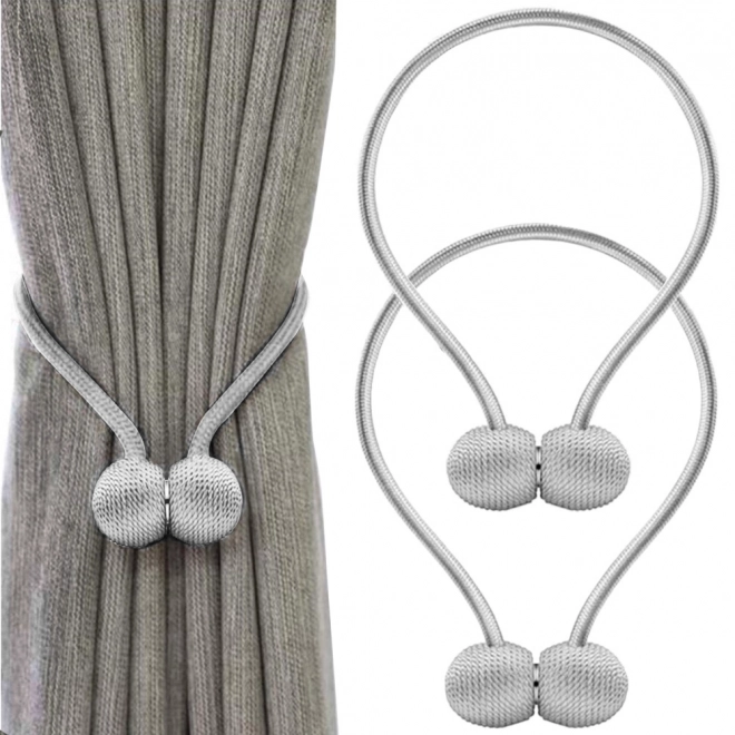 Clips magnétiques décoratifs pour rideaux – bílé