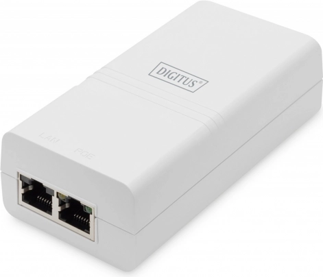 Adaptateur PoE 802.3af 48V 15,4W Gigabit Blanc