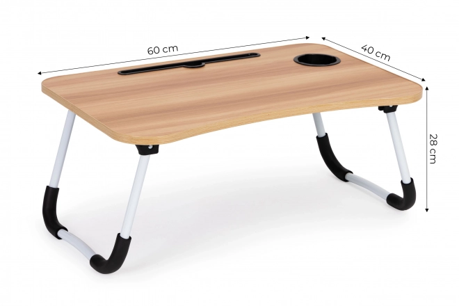 Support pour ordinateur portable pour table de lit 60x40cm - bois