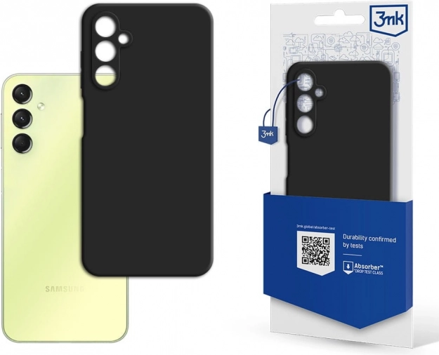 Coque mate 3mk pour Samsung Galaxy A25 5G – noir