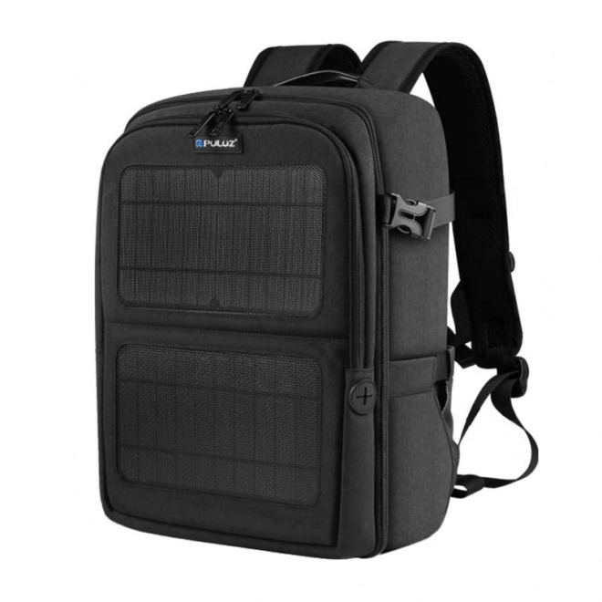 Sac à dos pour appareil photo avec panneaux solaires Puluz