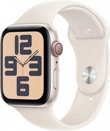 Apple Watch SE GPS + Cellular 40 mm en aluminium teinte Moonlight avec bracelet sport M/L