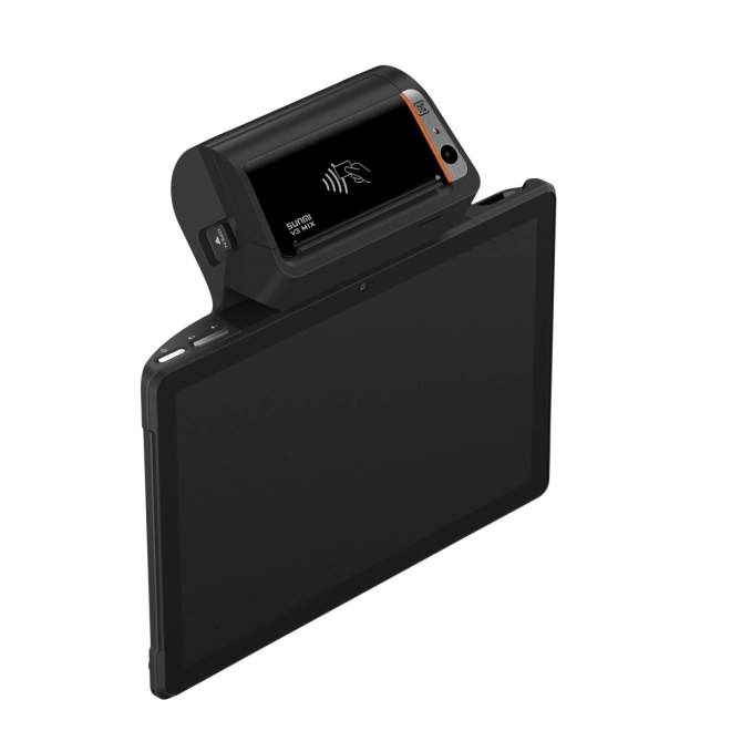 Terminal mobile Sunmi V3 Mix, Android 13, 4/32GB, appareil photo 2+0.3 MP, 4G, lecteur d'empreintes, imprimante 80 mm