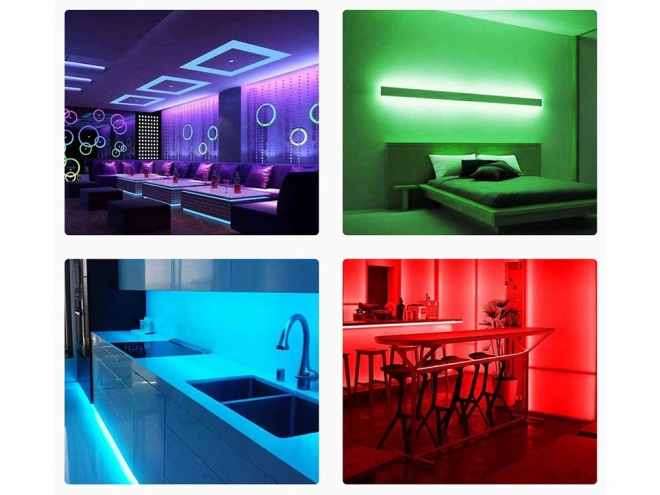 Ruban LED étanche RGB 4,5 m avec télécommande