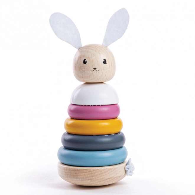 Tour à empiler en bois Bigjigs Baby Lapin