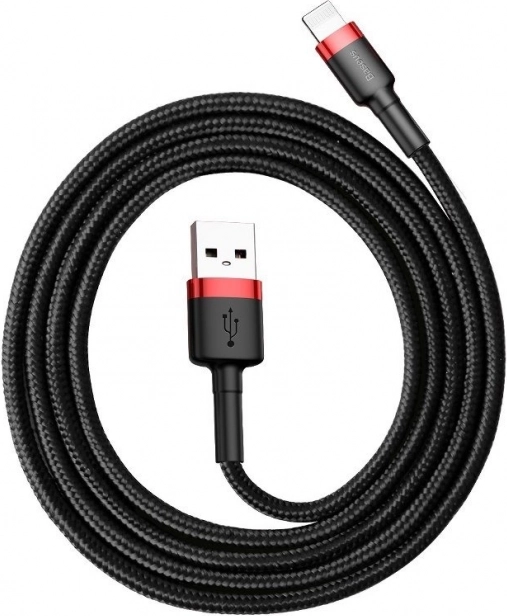 Baseus Cafule câble USB–Lightning 1 m, 2,4 A, rouge‑noir