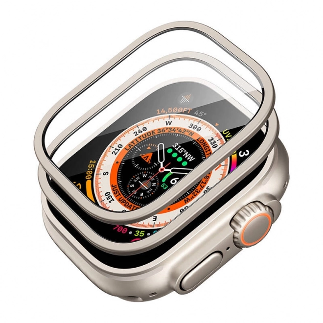 Ensemble de protection pour Apple Watch Ultra ESR 49 mm (coque + verre) (titane)