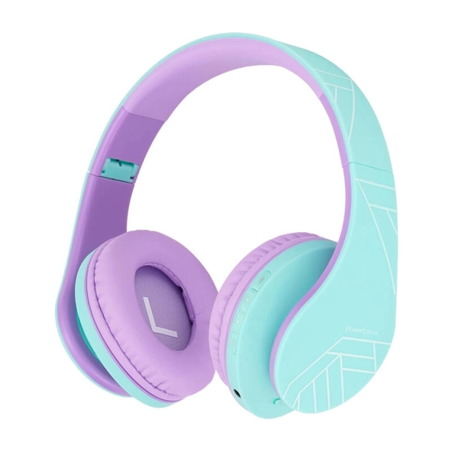 Casque sans fil pour enfants PowerLocus PLED – Bleu-violet