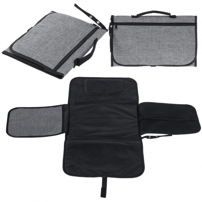 Tapis à langer de voyage gris