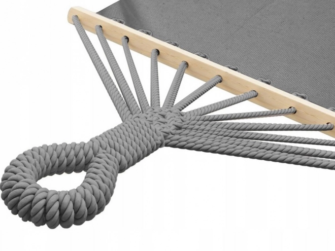 Hamac de jardin XL avec barres d'écartement en bois