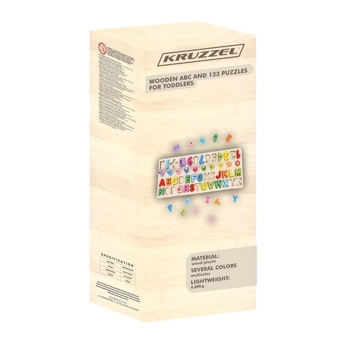 Puzzle en bois abécédaire et chiffres