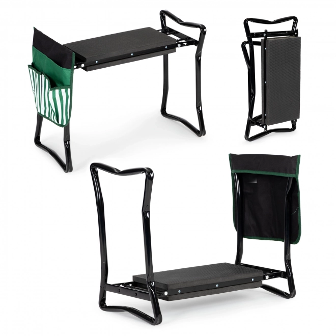Tabouret de jardin pliant 2 en 1