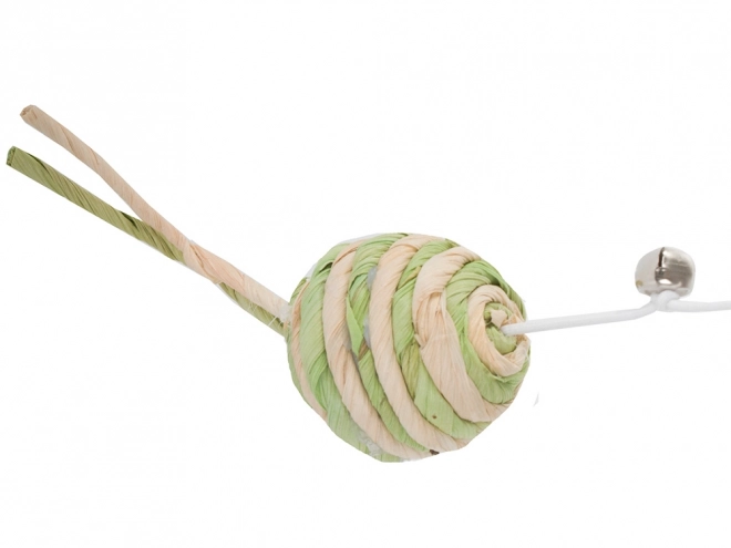 Jouet pour chats canne à pêche avec balle et grelot