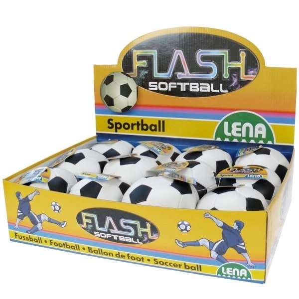 Balle de softball noir et blanc 10 cm