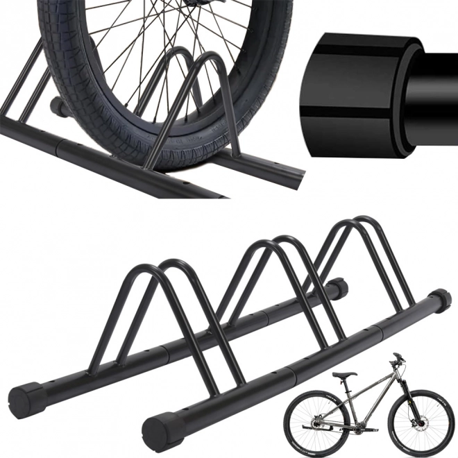 Support pour 3 vélos à rangement