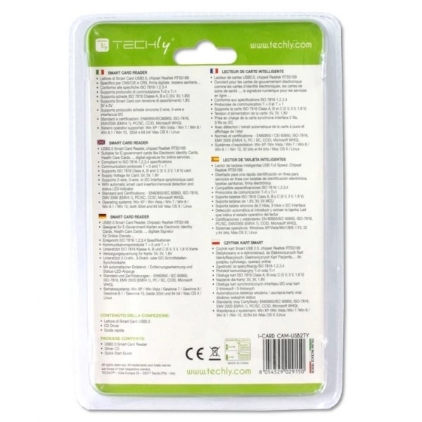 Lecteur de cartes à puce USB blanc
