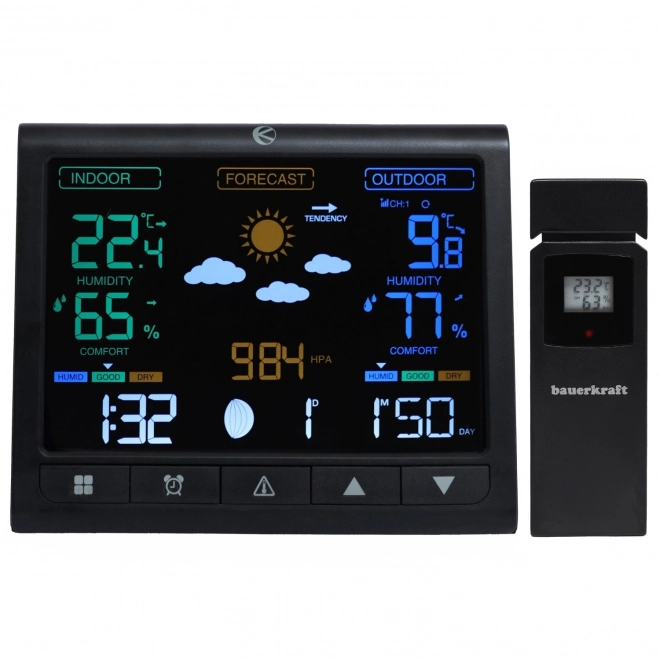 Station météo sans fil avec écran LCD et capteur extérieur