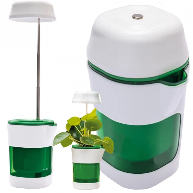 Lampe pour plantes avec lumière à spectre complet et pot à irrigation automatique