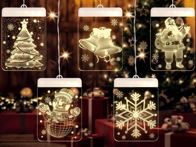 Décoration de fenêtre LED de Noël