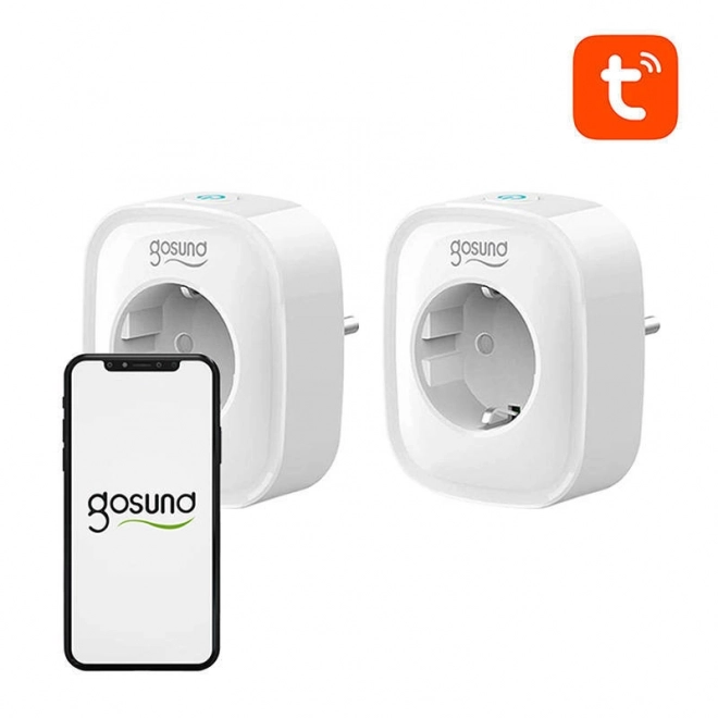 Prise intelligente WiFi Gosund SP1 (2 pièces), 16A, Tuya
