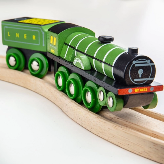 Bigjigs Rail Réplique en bois locomotive Flying Scotsman