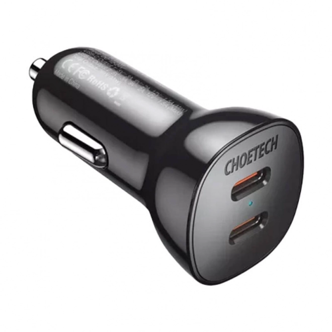 Chargeur de voiture double Choetech 40W avec 2x ports USB-C