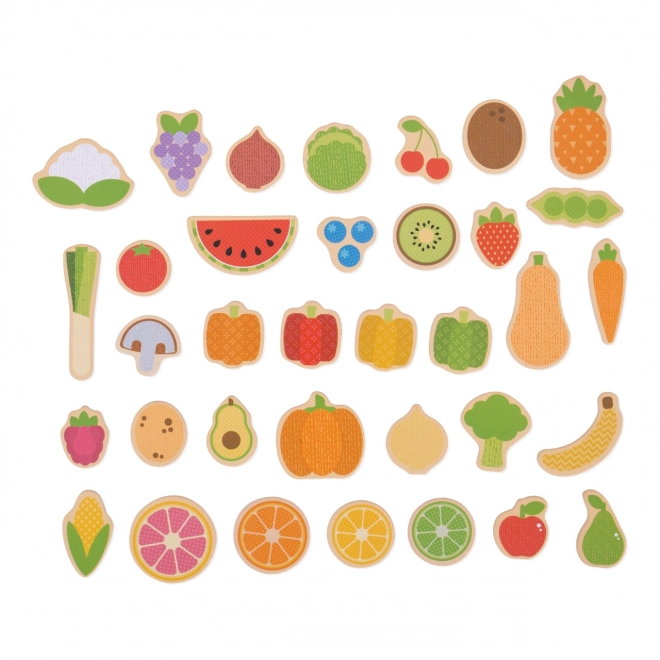 Bigjigs Toys Aimants Fruits et Légumes